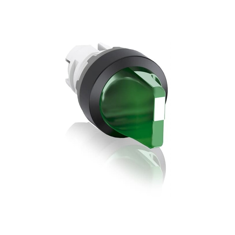 1 pcs - ABB M3SS1 Series 3 Position Selector Switch Head, 22.5mm Cutout, Green Handle