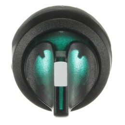 1 pcs - ABB M3SS1 Series 3 Position Selector Switch Head, 22.5mm Cutout, Green Handle