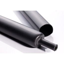 1 pcs - RS PRO Adhesive Lined Heat Shrink Tubing, Black 12mm Sleeve Dia. x 1.22m Length 3:1 Ratio