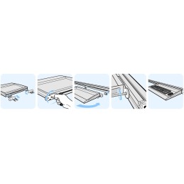 1 pcs - RS PRO 650mm Keyboard Tray, For Use With Aluminium Structural System