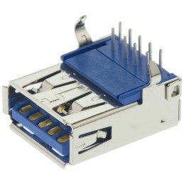 1 pcs - Molex Right Angle, Through Hole, Socket Type A 3.0 USB Connector
