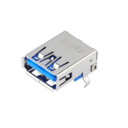 1 pcs - Molex Right Angle, Through Hole, Socket Type A 3.0 USB Connector