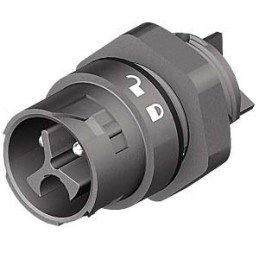 1 pcs - Wieland RST Mini Series Mini Connector, 3-Pole, Male, 1-Way, Panel Mount, 16A, IP66, IP68, IP69
