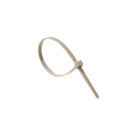 1 Bag of 100 - HellermannTyton Cable Tie, 145mm x 3.4 mm, Grey PEEK, Pk-100