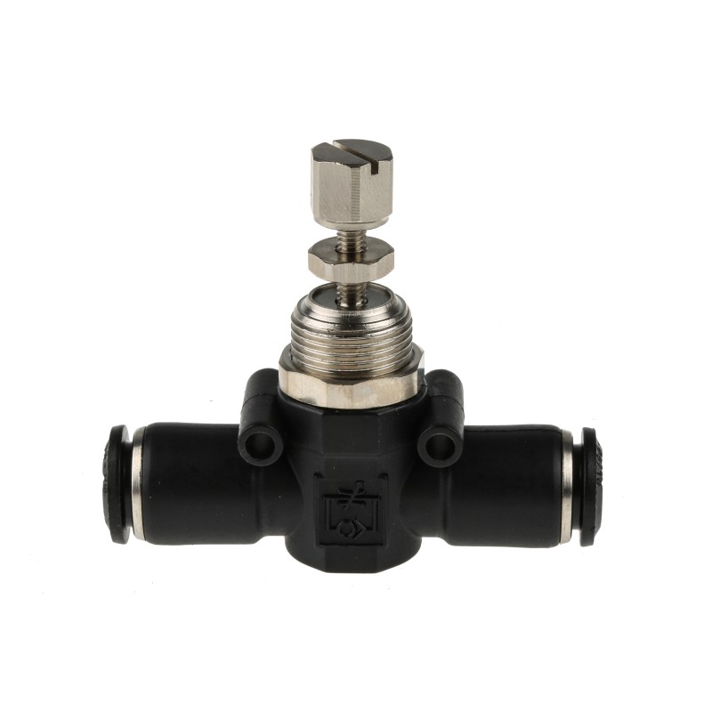 10 pcs - RS PRO Tube Flow Regulator, Push In 8mm Tube Inlet Port x Push In 8 mm Tube Outlet Port