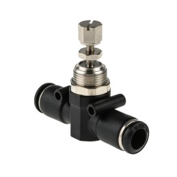 10 pcs - RS PRO Tube Flow Regulator, Push In 8mm Tube Inlet Port x Push In 8 mm Tube Outlet Port