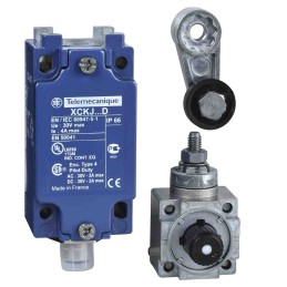 1 pcs - Telemecanique Sensors XCKJ Series Roller Lever Limit Switch, 1NC/1NO, IP66, DPST, Zamak Zinc Alloy Housing, 50V ac Max,