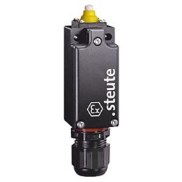 1 pcs - Steute Ex 97 Series Plunger Limit Switch, NO/NC, IP66, IP67, IP69, DPST, Thermoplastic Housing, 500V ac Max, 4A Max
