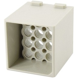 1 pcs - HARTING Heavy Duty Power Connector Module, 1.5A, Male, Han-Modular Series, 12 Contacts