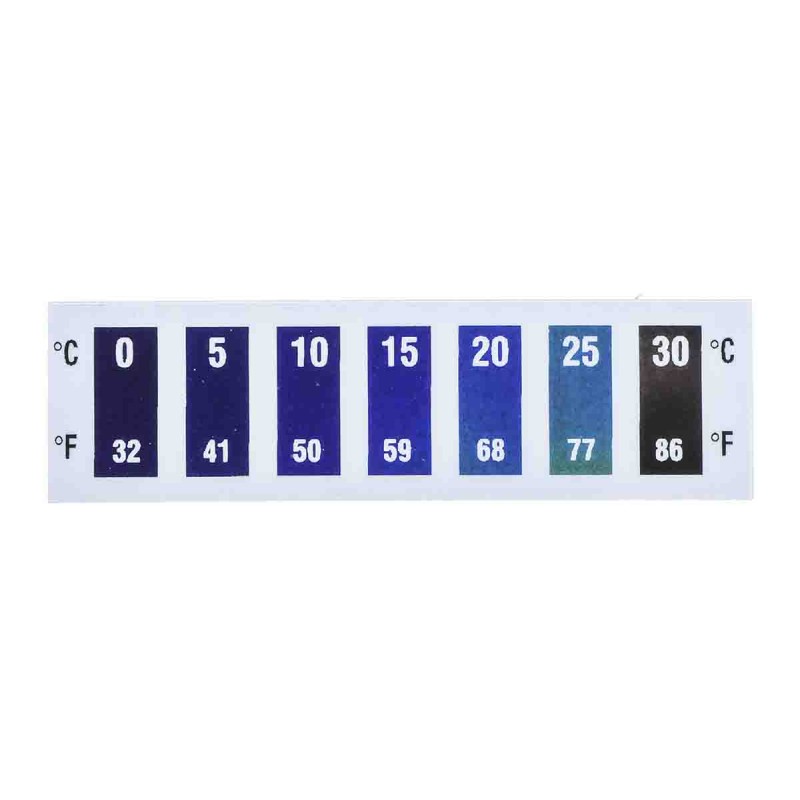 10 pcs - RS PRO Temperature Sensitive Label, 0°C to 30°C, 7 Levels
