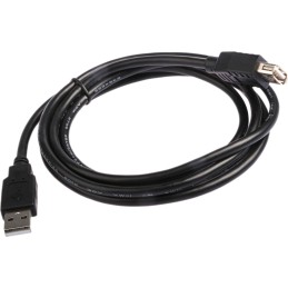 1 pcs - Roline USB 2.0 Cable, Male USB A to Female USB A USB Extension Cable, 1.8m