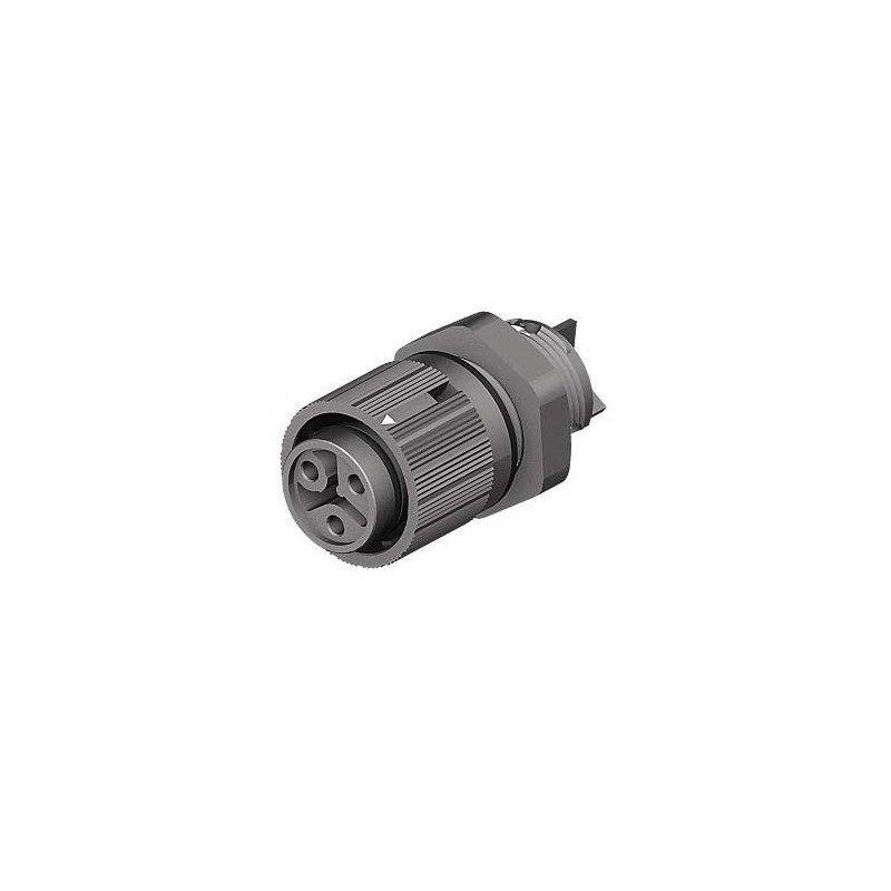 1 pcs - Wieland RST Mini Series Mini Connector, 3-Pole, Female, 1-Way, Panel Mount, 16A, IP66, IP68, IP69
