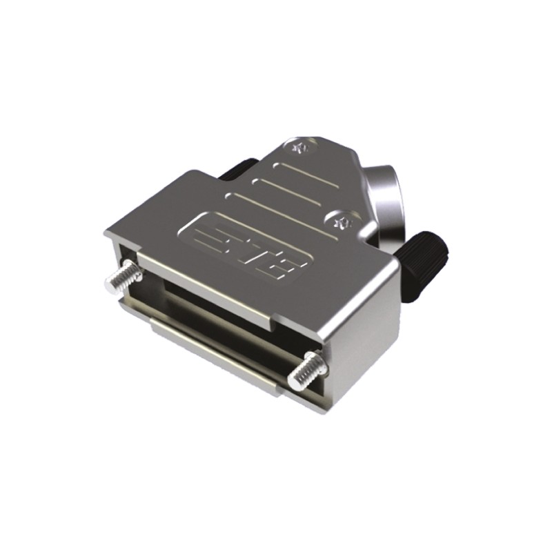 1 pcs - TE Connectivity ADK Series ABS Right Angle D Sub Backshell, 37 Way, Strain Relief