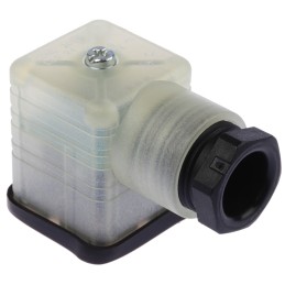 1 pcs - Hirschmann GDML 2P+E DIN 43650 A, Female Solenoid Valve Connector, with Indicator Light, 24 V dc Voltage