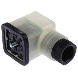 1 pcs - Hirschmann GDML 2P+E DIN 43650 A, Female Solenoid Valve Connector, with Indicator Light, 24 V dc Voltage