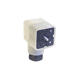 1 pcs - Hirschmann GDML 2P+E DIN 43650 A, Female Solenoid Valve Connector, with Indicator Light, 24 V dc Voltage