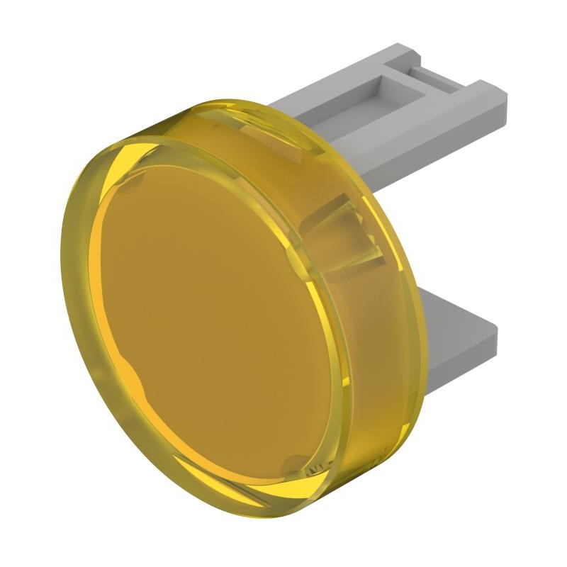 1 pcs - EAO Yellow Round Push Button Lens for Use with Push Button