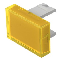 1 pcs - EAO Yellow Rectangular Push Button Lens for Use with Push Button