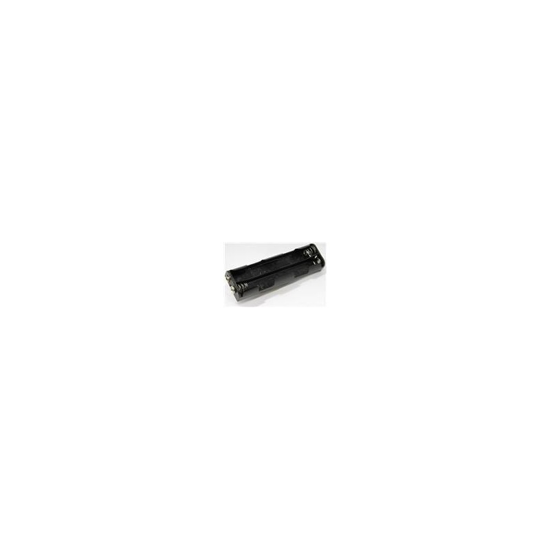 10 pcs : 12BH344B-GR - Cylindrical Battery Contacts, Clips, Holders & Springs 4 'AA' W/SNAPS BLK