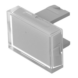 1 pcs - EAO Clear Rectangular Push Button Lens for Use with Push Button