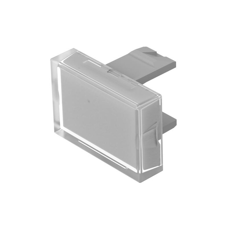 1 pcs - EAO Clear Rectangular Push Button Lens for Use with Push Button