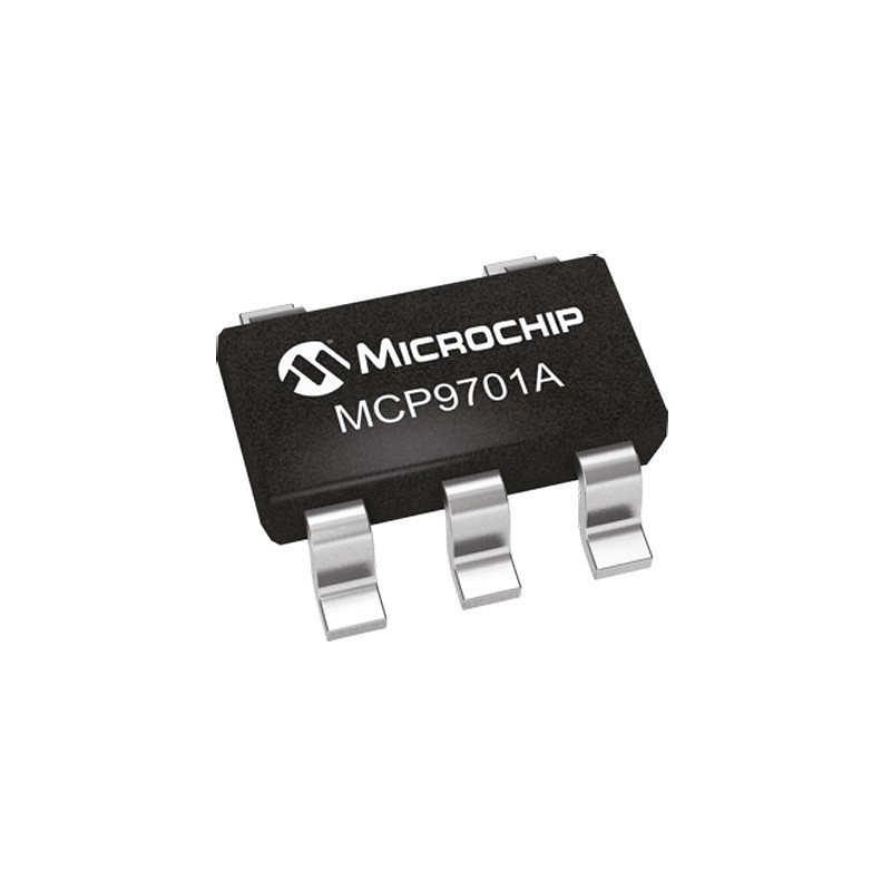 10 pcs - Microchip Voltage Temperature Sensor, Voltage Output, Surface Mount, Analogue, ±1°C, 5 Pins