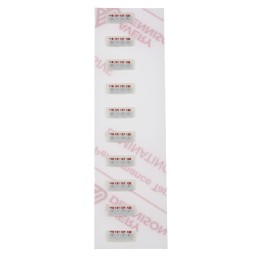10 pcs - RS PRO Non-Reversible Temperature Sensitive Label, 116°C to 132°C, 4 Levels