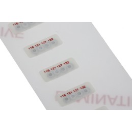 10 pcs - RS PRO Non-Reversible Temperature Sensitive Label, 116°C to 132°C, 4 Levels