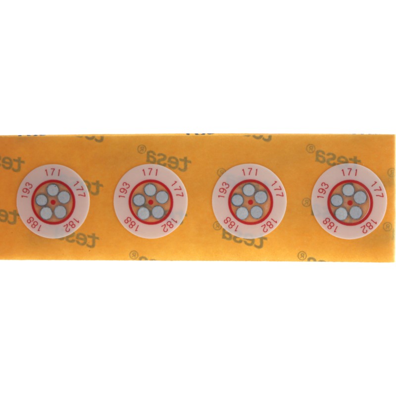 10 pcs - RS PRO Non-Reversible Temperature Sensitive Label, 171°C to 193°C, 5 Levels