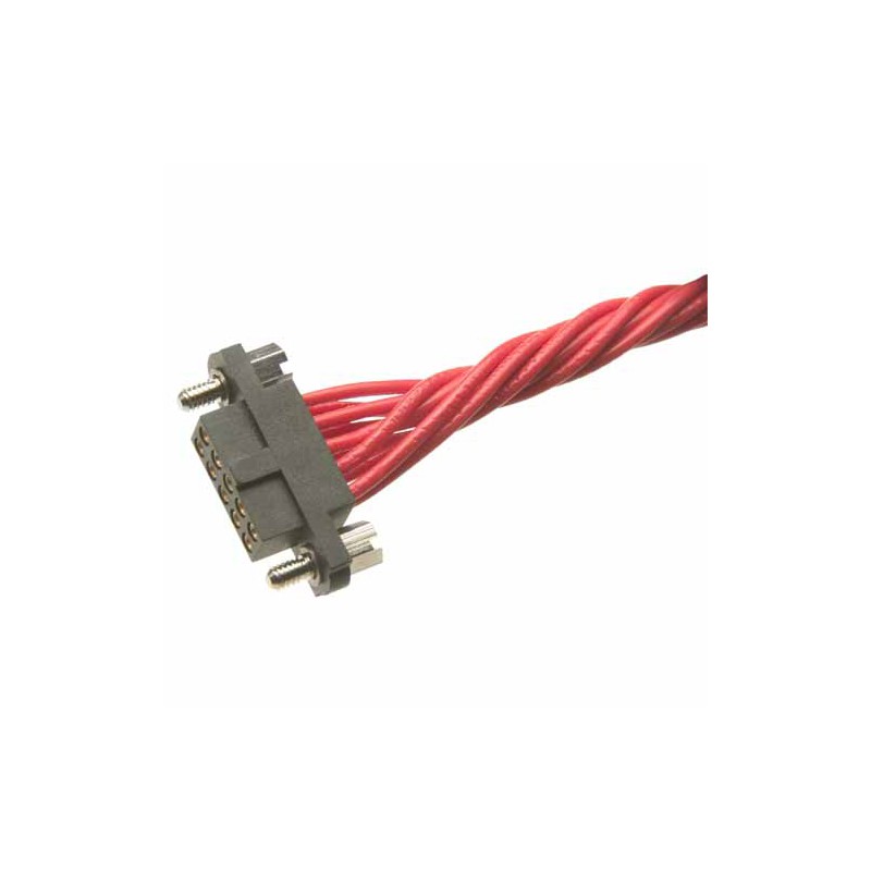 1 pcs - HARWIN M80 Connector Kit Containing 12 Barrel Crimp Contacts Loose, Housing with Hexagonal Slotted Jackscrews Fitted,