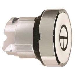 1 pcs - Schneider Electric Harmony XB4 Series White Spring Return Push Button Head, 22mm Cutout, IP66, IP67, IP69K