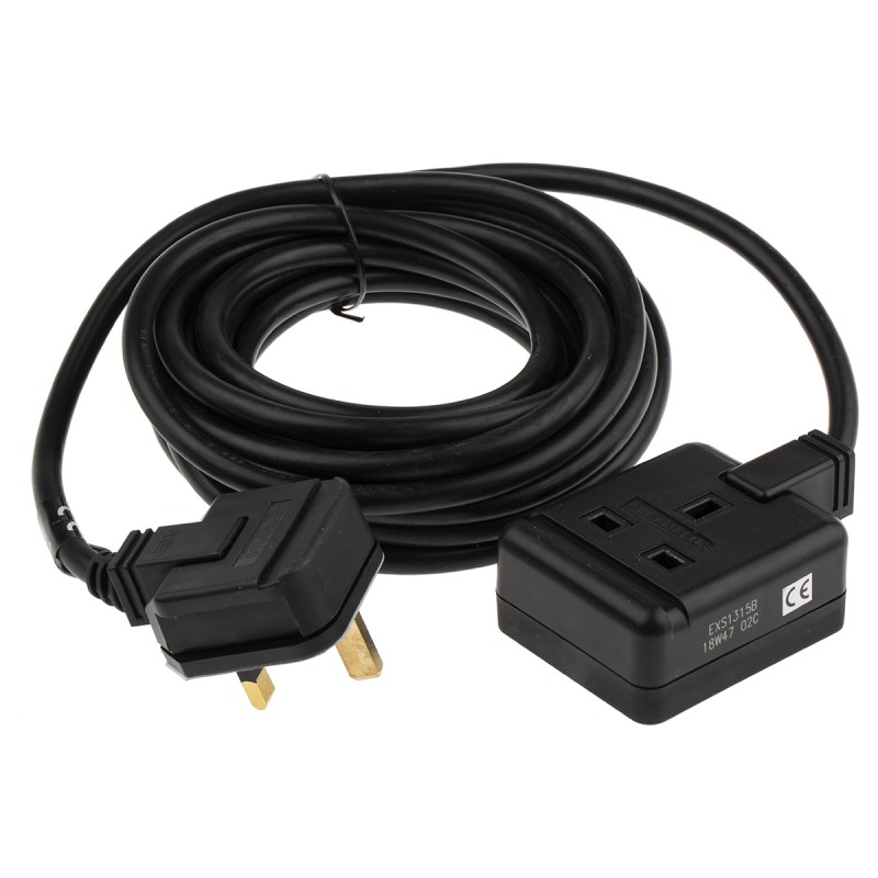 1 pcs - RS PRO 5m 1 Socket Type G - British Extension Lead