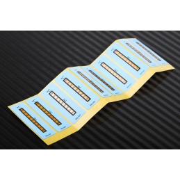 10 pcs - RS PRO Non-Reversible Temperature Sensitive Label, 204°C to 260°C, 8 Levels