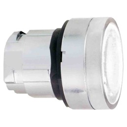 1 pcs - Schneider Electric Harmony XB4 Series White Momentary Push Button Head, 22mm Cutout