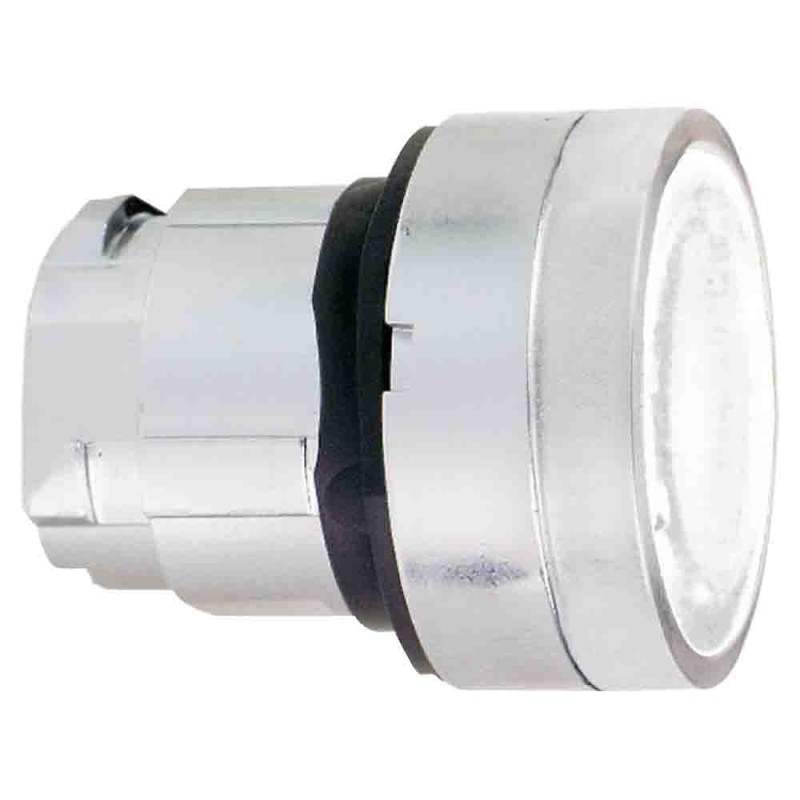 1 pcs - Schneider Electric Harmony XB4 Series White Momentary Push Button Head, 22mm Cutout