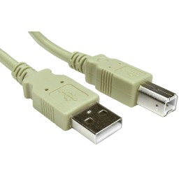 1 pcs - RS PRO USB 2.0 Cable, Male USB A to Male USB B Cable, 3m