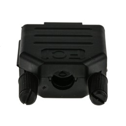 1 pcs - Amphenol ICC Nylon D Sub Backshell, 9 Way