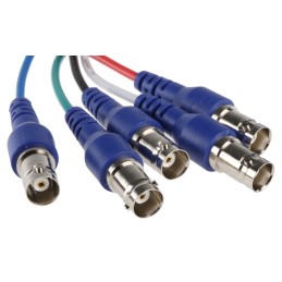 1 pcs - Van Damme Male VGA to Female BNC x 5 Cable, 150mm