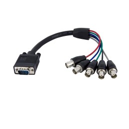 1 pcs - StarTech.com Male VGA to Female BNC Cable, 300mm