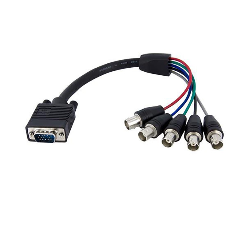 1 pcs - StarTech.com Male VGA to Female BNC Cable, 300mm