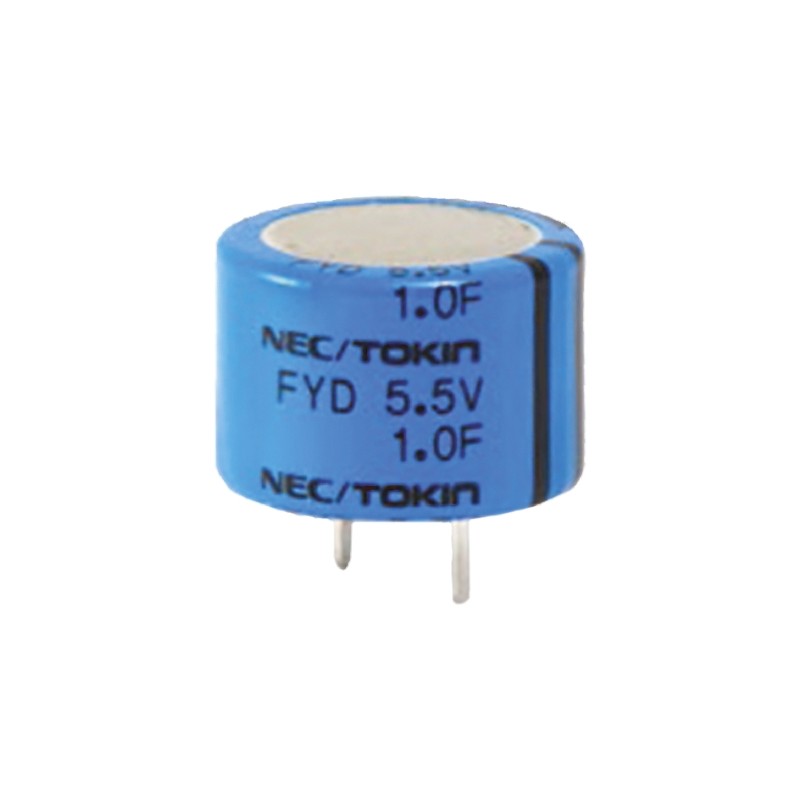 800 pcs - KEMET 0.1F Supercapacitor -20 - +80% Tolerance, Supercap FY 5.5V dc, Through Hole