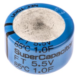 90 pcs - KEMET 1F Supercapacitor -20 - +80% Tolerance, Supercap FT 5.5V dc, Through Hole