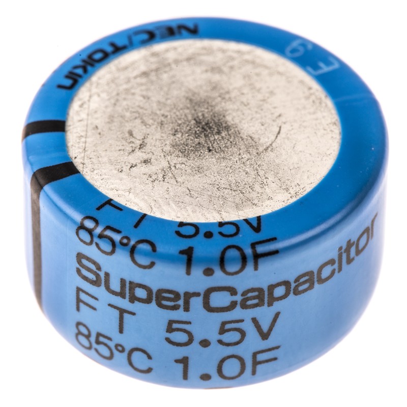 90 pcs - KEMET 1F Supercapacitor -20 - +80% Tolerance, Supercap FT 5.5V dc, Through Hole