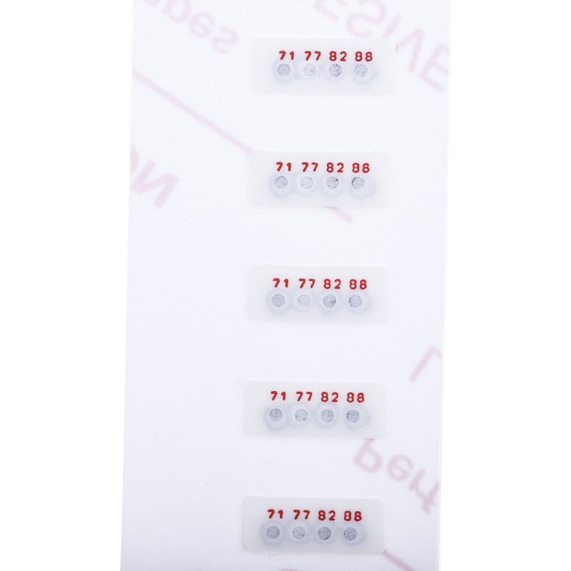 10 pcs - RS PRO Non-Reversible Temperature Sensitive Label, 71°C to 88°C, 4 Levels