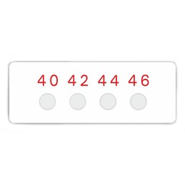 10 pcs - RS PRO Non-Reversible Temperature Sensitive Label, 40°C to 46°C, 4 Levels