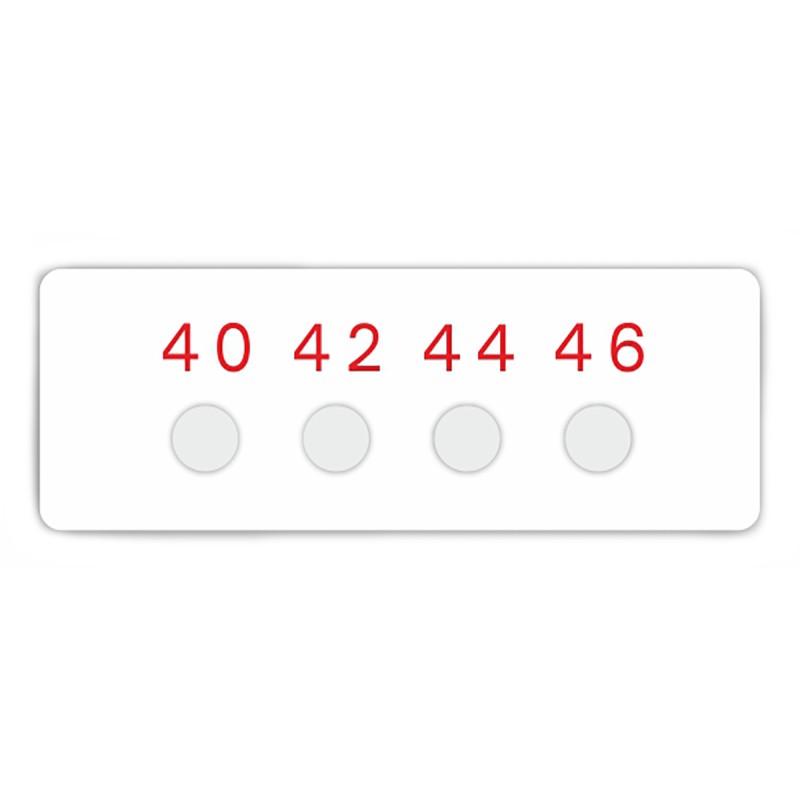 10 pcs - RS PRO Non-Reversible Temperature Sensitive Label, 40°C to 46°C, 4 Levels