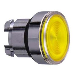 1 pcs - Schneider Electric Harmony XB4 Series Yellow Momentary Push Button Head, 22mm Cutout, IP66, IP67, IP69K