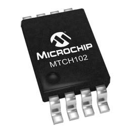 10 pcs - MTCH102-I/MS, Capacitive Touch Screen Controller Simple I/O, 8-Pin MSOP