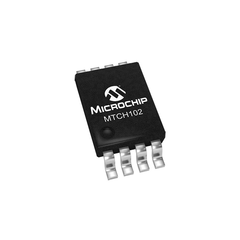 10 pcs - MTCH102-I/MS, Capacitive Touch Screen Controller Simple I/O, 8-Pin MSOP