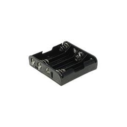 10 pcs : 12BH351-GR - Cylindrical Battery Contacts, Clips, Holders & Springs 4XAA TABS BLK